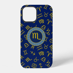 Schorpioen Dierenriem+Astrologie Symbolen Patroon iPhone 12 Hoesje