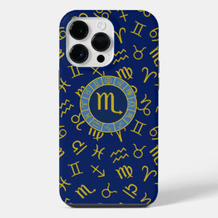Schorpioen Dierenriem+Astrologie Symbolen Patroon iPhone 14 Pro Max Hoesje