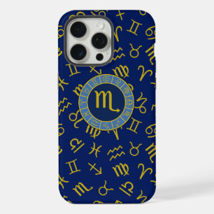 Schorpioen Dierenriem+Astrologie Symbolen Patroon iPhone 15 Pro Max Case