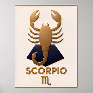 Schorpioen Dierenriem Decor Astrologie Cadeau Poster