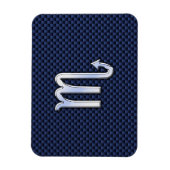 Schorpioen Dierenriem Symbool navyblauw koolstofve Magneet (Verticaal)
