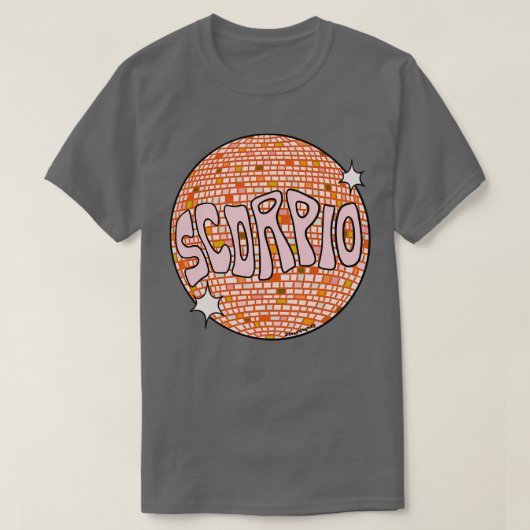 Schorpioen Disco Ball T-shirt (Design voorkant)