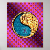 Schorpioen en brandend zwijn poster (Voorkant)