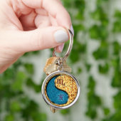 Schorpioen en brandend zwijn sleutelhanger (Hand)