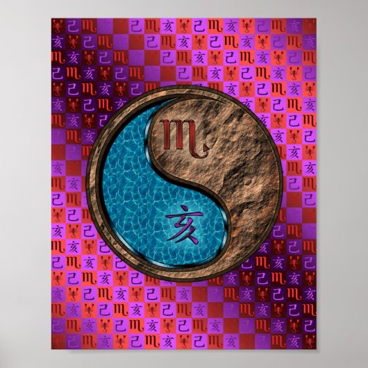 Schorpioen en Earth Boar Poster (Voorkant)
