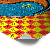 Schorpioen en houten aap poster (Hoek)