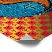 Schorpioen en houten paard poster (Hoek)