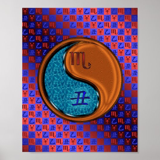 Schorpioen en houtox poster (Voorkant)