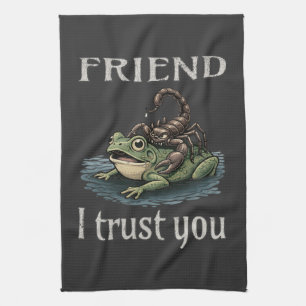 Schorpioen en Kikker - Vriend, Ik Vertrouw Je Theedoek
