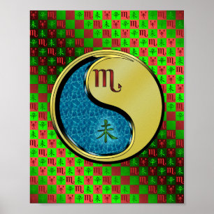 Schorpioen en metaalgeit poster