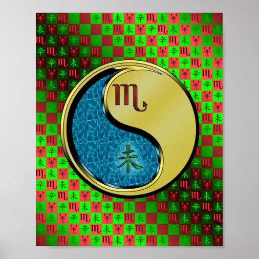Schorpioen en metaalgeit poster (Voorkant)