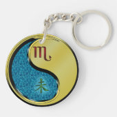 Schorpioen en metaalgeit sleutelhanger (Achterkant)