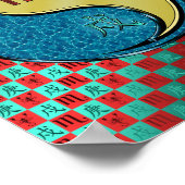 Schorpioen en metalen hond poster (Hoek)