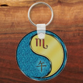 Schorpioen en metalen paard sleutelhanger (Voorkant)