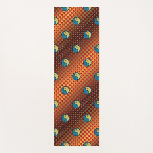 Schorpioen en metalen paard yogamat (Voorkant)