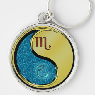 Schorpioen en metalen slang sleutelhanger