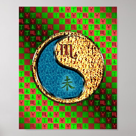 Schorpioen en vuurgeit poster (Voorkant)