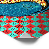 Schorpioen en vuurhond poster (Hoek)