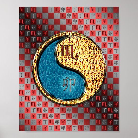 Schorpioen en vuurkonijn poster (Voorkant)