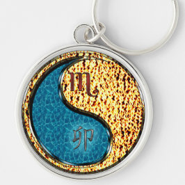 Schorpioen en vuurkonijn sleutelhanger