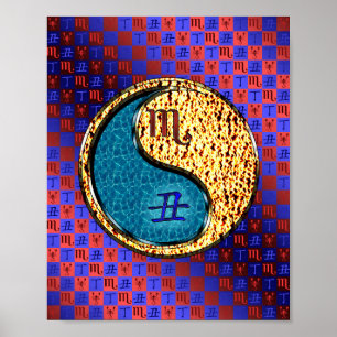 Schorpioen en vuuros poster