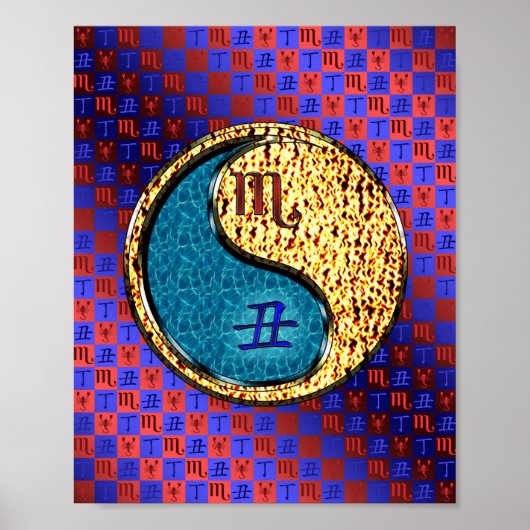 Schorpioen en vuuros poster (Voorkant)