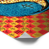 Schorpioen en vuurpaard poster (Hoek)