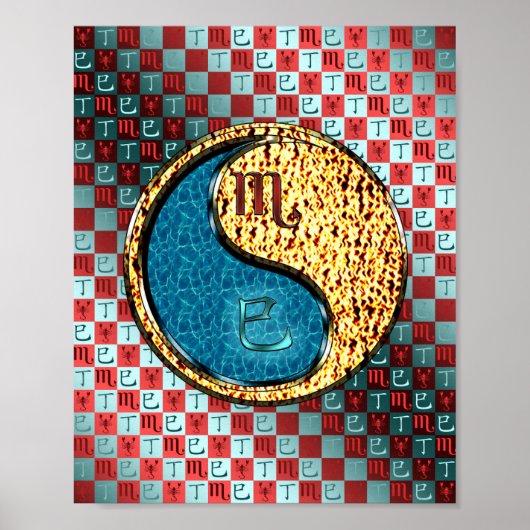 Schorpioen en vuurslang poster (Voorkant)