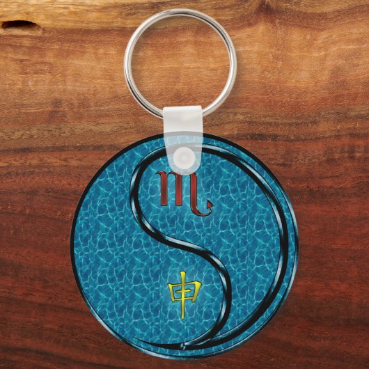 Schorpioen en wateraap sleutelhanger (Voorkant)