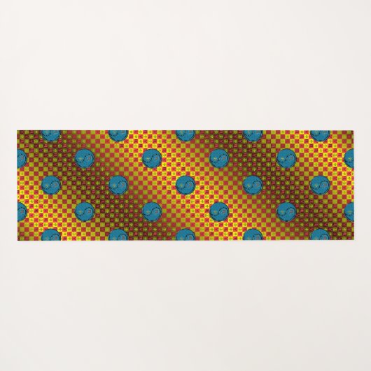 Schorpioen en wateraap yogamat (Achterkant (horizontaal))