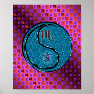 Schorpioen en waterbeer poster