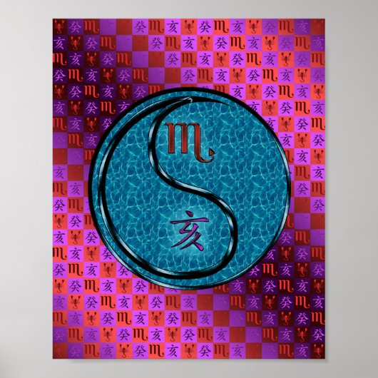 Schorpioen en waterbeer poster (Voorkant)