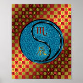 Schorpioen en waterdraak poster (Voorkant)