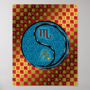 Schorpioen en waterdraak poster