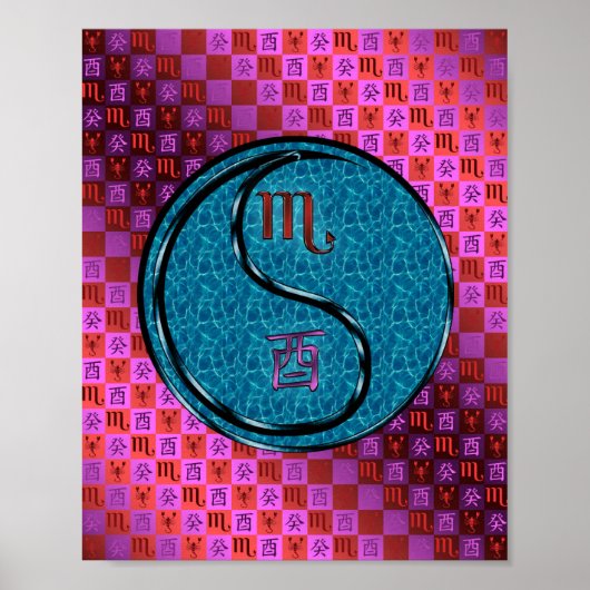 Schorpioen en waterhaan poster (Voorkant)