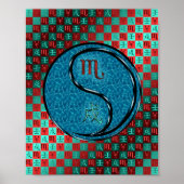 Schorpioen en waterhond poster (Voorkant)