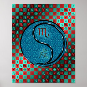 Schorpioen en waterhond poster