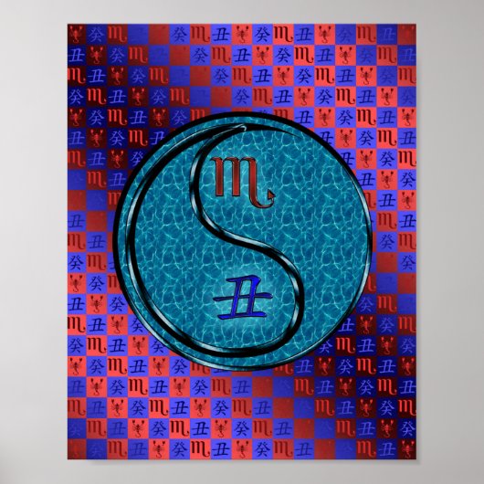 Schorpioen en wateros poster (Voorkant)