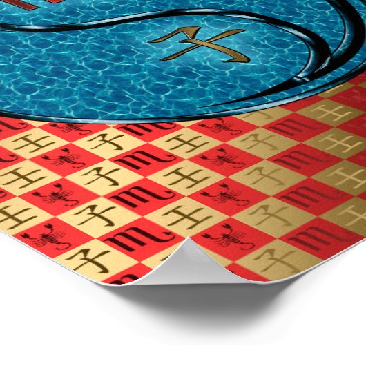 Schorpioen en waterrat poster (Hoek)