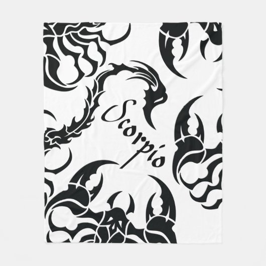 Schorpioen Fleece Deken (Voorkant)