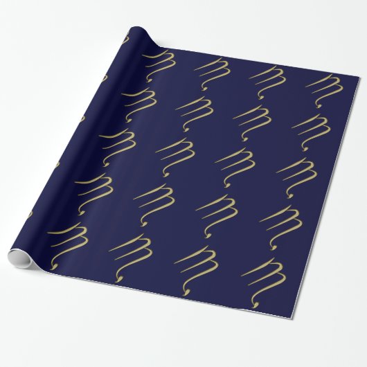schorpioen - goud cadeaupapier (Uitgerold)