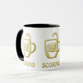 Schorpioen Gouden Zodiakus Mok (Voorkant links)