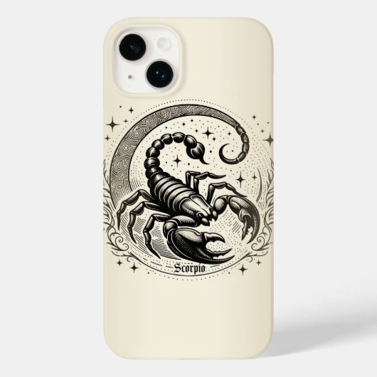 Schorpioen Halve Maan Astrologie Zodiac Schorpioen Case-Mate iPhone Case (Achterkant)