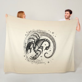 Schorpioen Halve Maan Astrologie Zodiac Schorpioen Fleece Deken