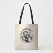 Schorpioen Halve Maan Astrologie Zodiac Schorpioen Tote Bag (Voorkant)
