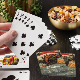 Schorpioen het sterrenbeeld Schorpioen Pokerkaarten
