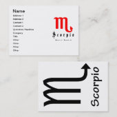 Schorpioen, Horoscoop, Dierenriem, Astrologie Visitekaartje (Voorkant / Achterkant)