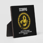 Schorpioen - Horoscoop, Grappige Zodiac Teken Humo Fotoplaat (Voorkant)