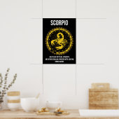 Schorpioen - Horoscoop, Grappige Zodiac Teken Humo Poster (Keuken)
