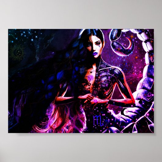 Schorpioen Horoscoop Mythical Creatures Poster (Voorkant)